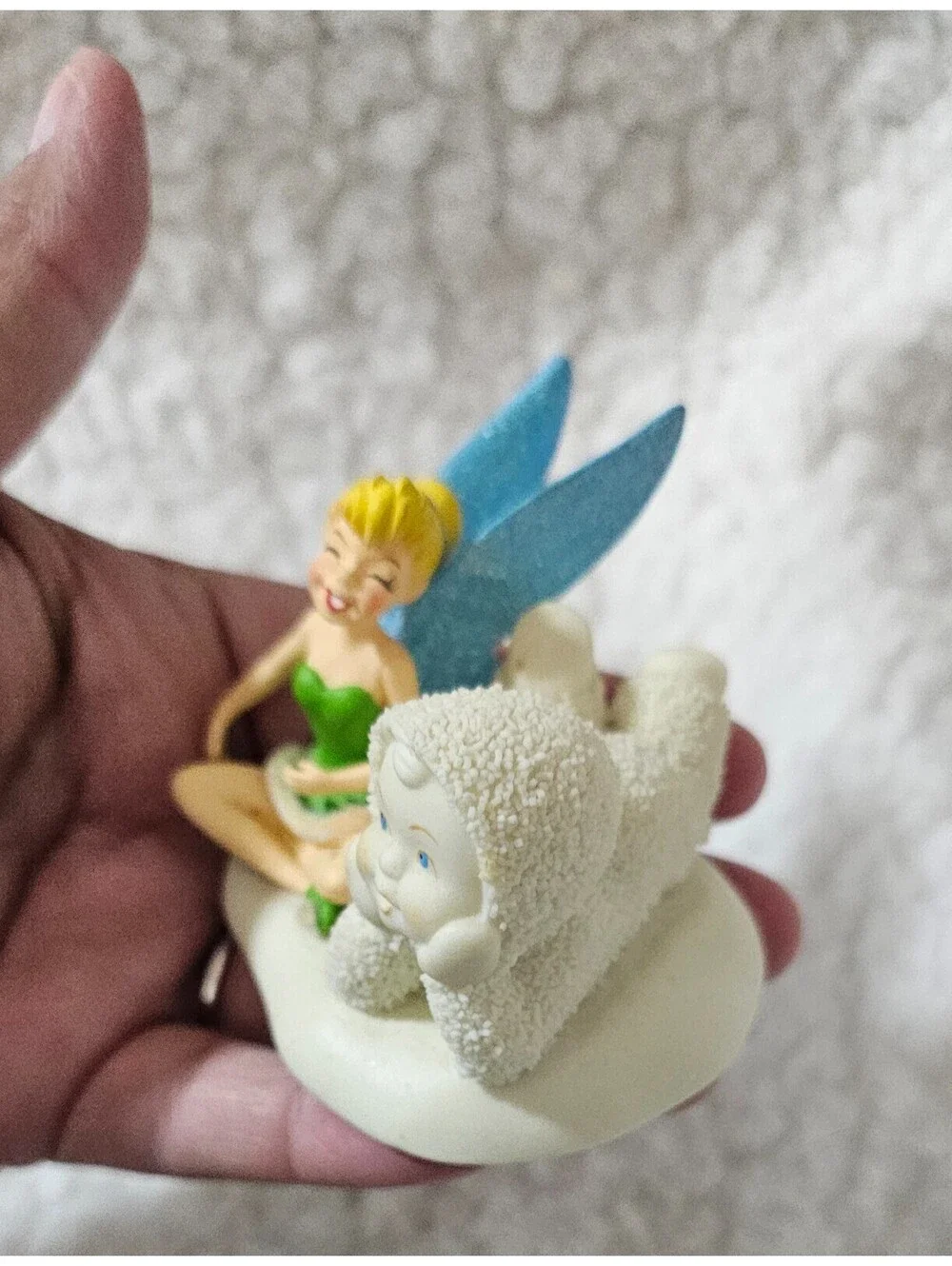 Dept 56 Tinker Bell GIGGLES WITH TINK Figurine SNOWBABIES Christmas 4027562 RARE
